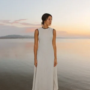 Vestido Arena Lino Liso