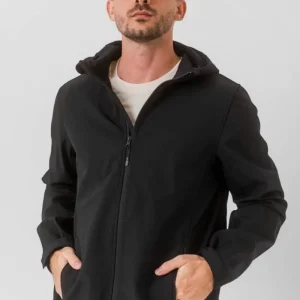 Abrigo impermeable materiales reciclados - Negro