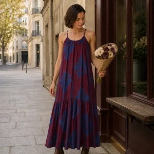 Vestido palmeras largo