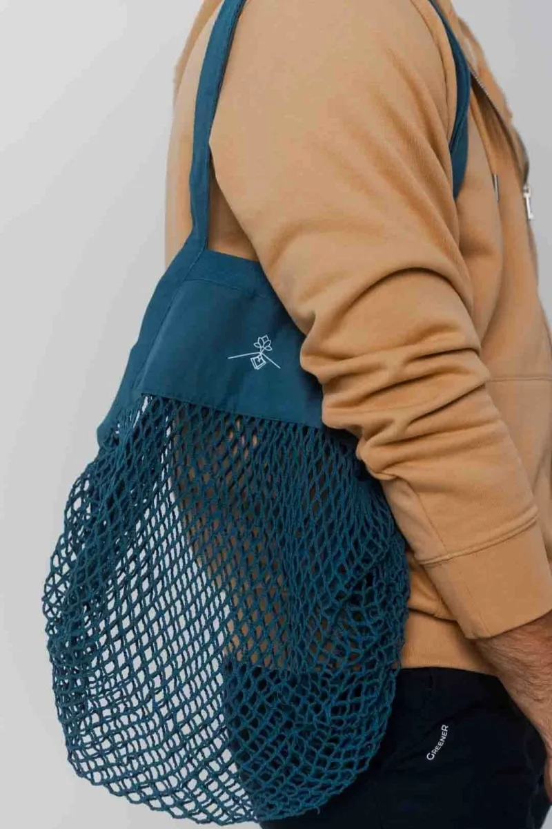 Bolsa red orgánica - Azul Royal - Imagen 4