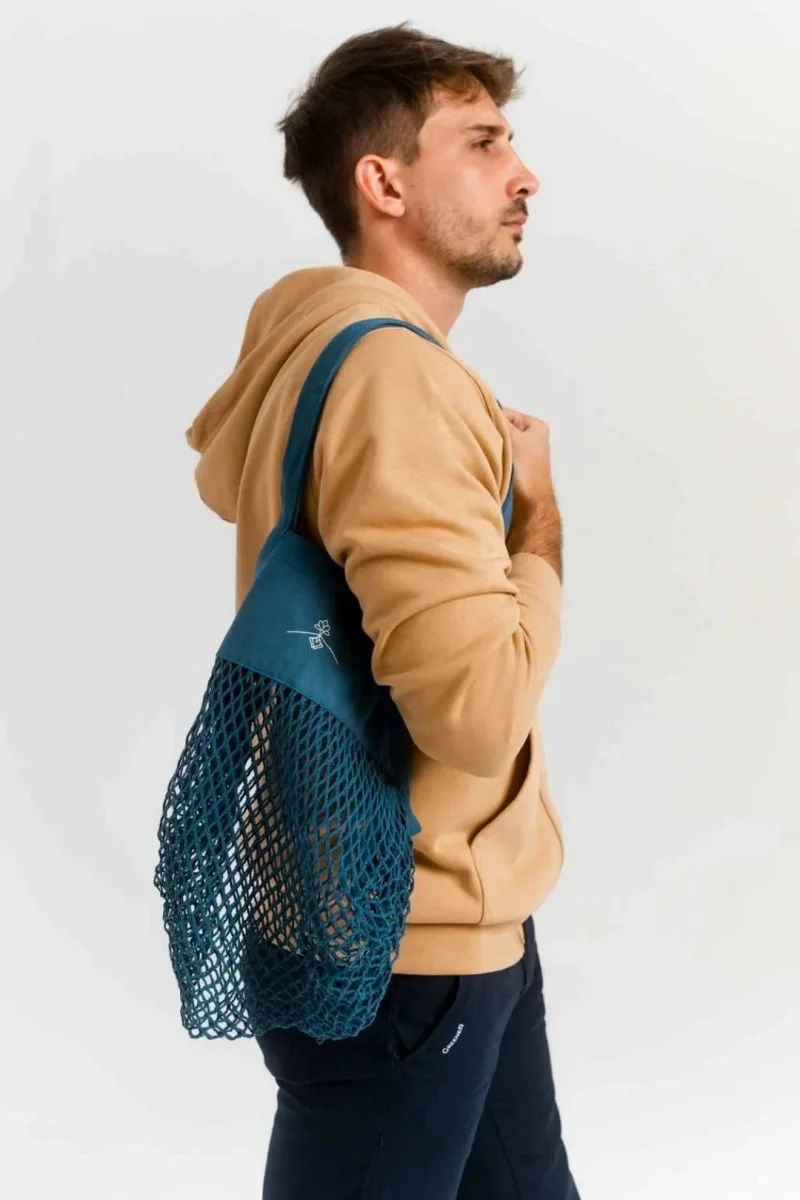 Bolsa red orgánica - Azul Royal - Imagen 5