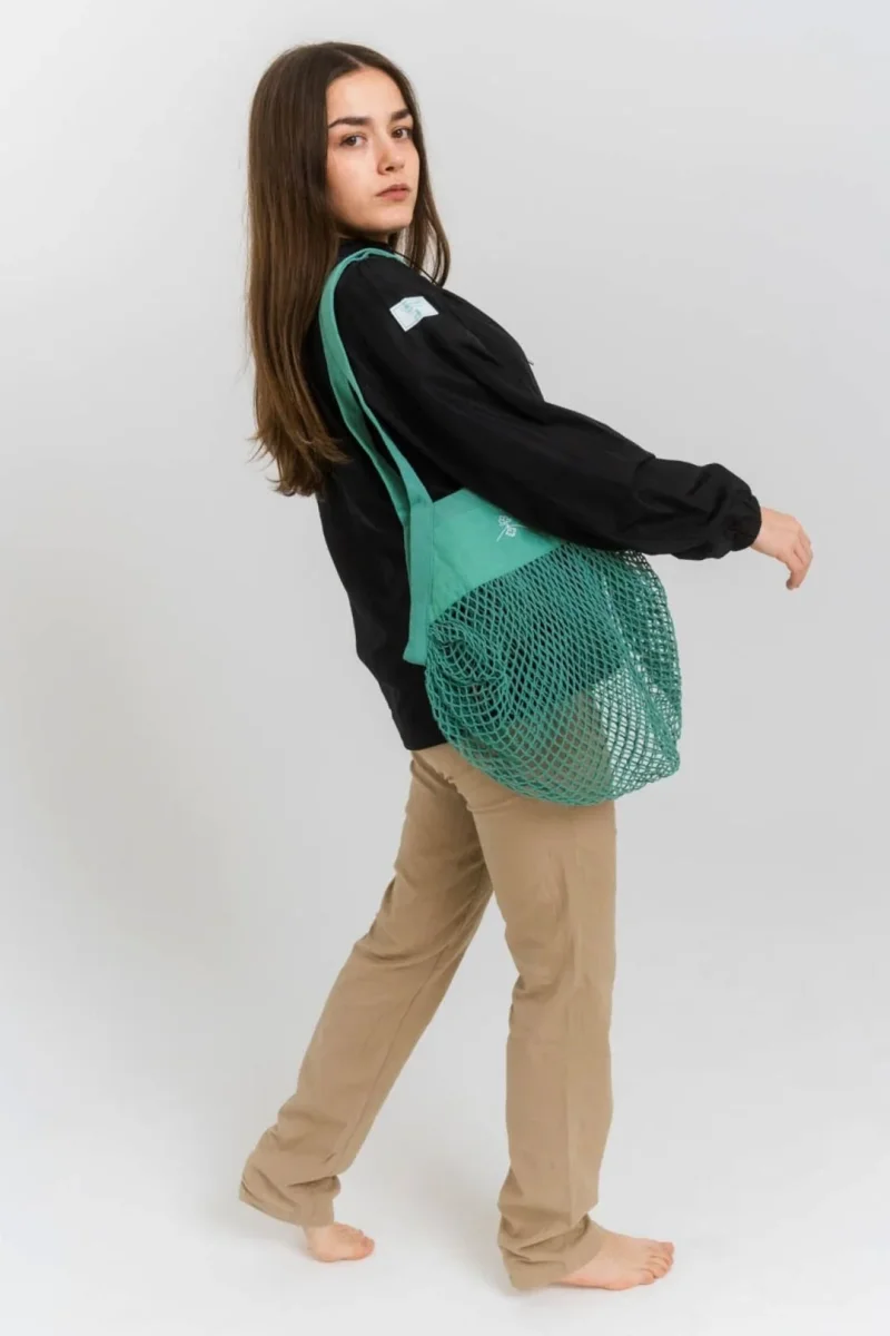 Bolsa red orgánica - Verde Vintage - Imagen 5