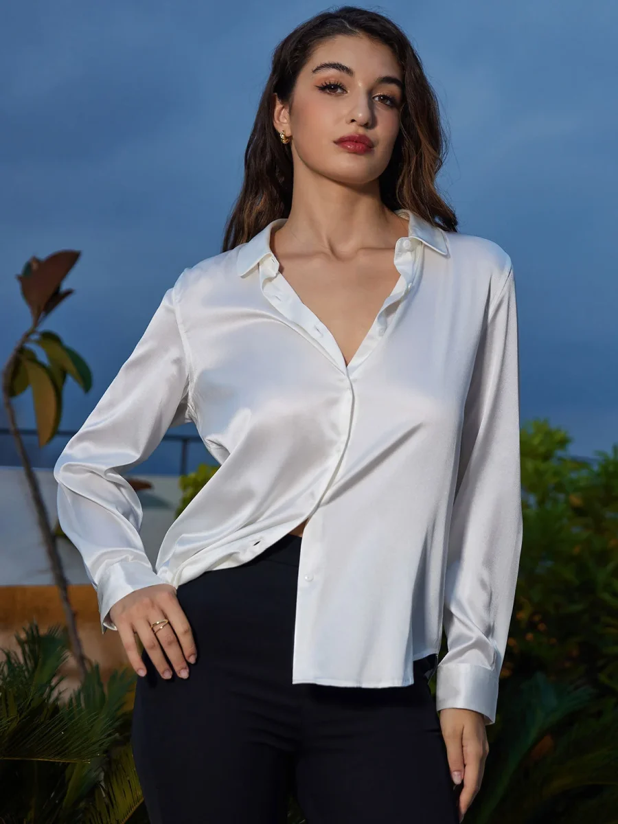 Camisa básica de seda - Imagen 3