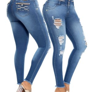 PANTALÓN COLOMBIANO CON LINDOS ROTOS