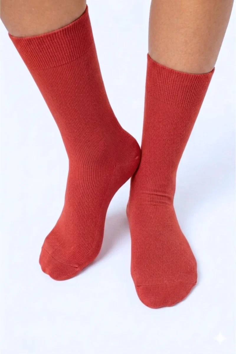 Calcetines algodón orgánico - Paprika - Imagen 3