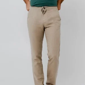 Pantalón lino - Arena