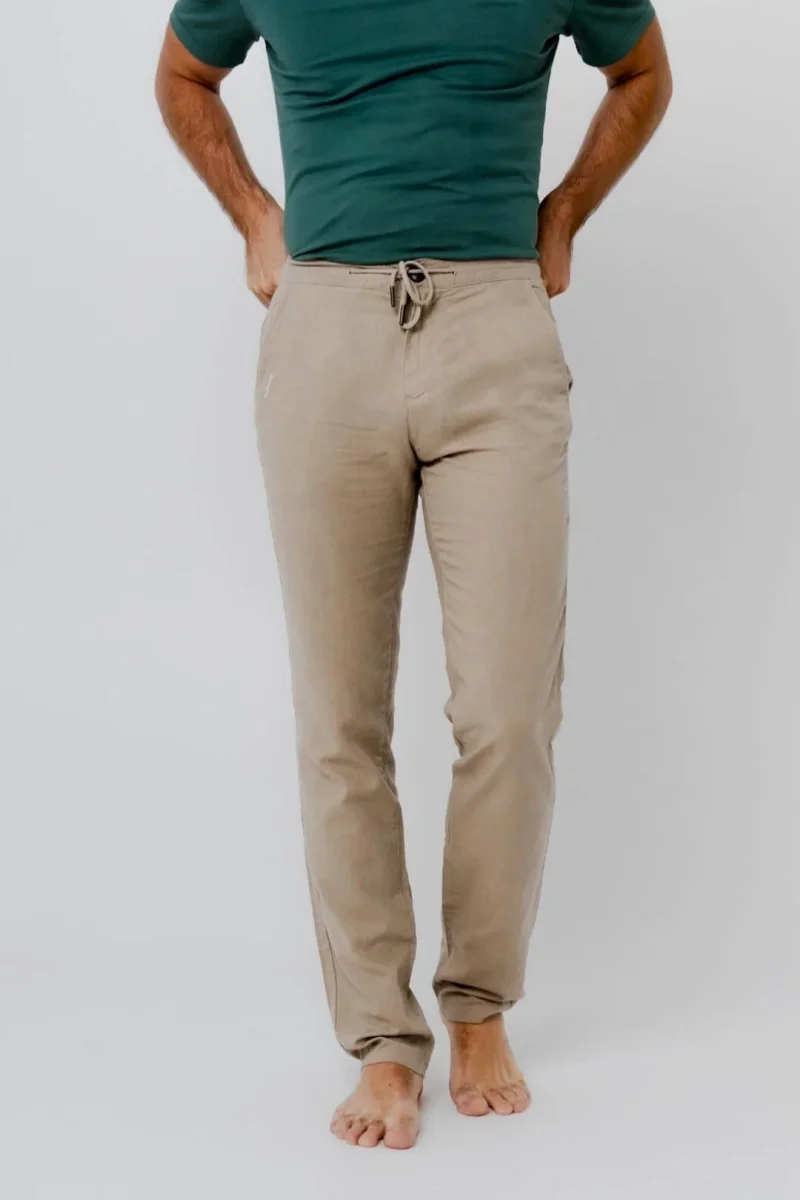 Pantalón lino - Arena