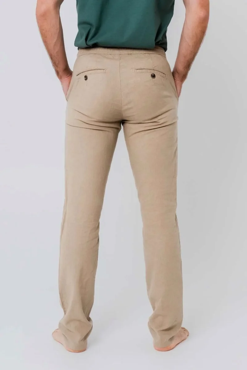 Pantalón lino - Arena - Imagen 8