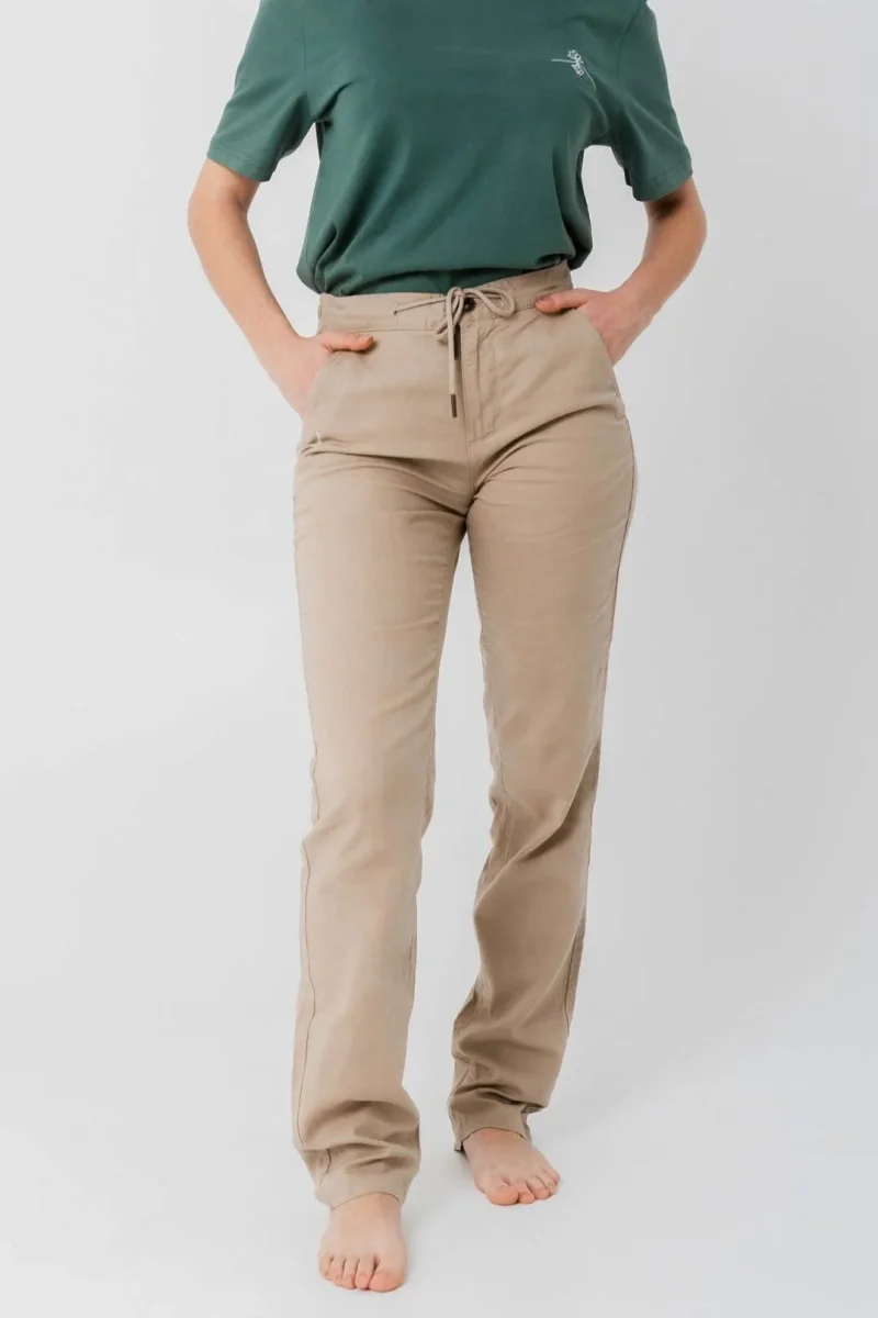 Pantalón lino - Arena - Imagen 4