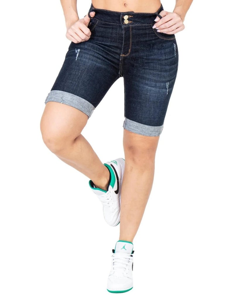 PANTALÓN CORTO ESTILO CAPRI CON BOLSILLOS DE REALCE 1149D - Imagen 4