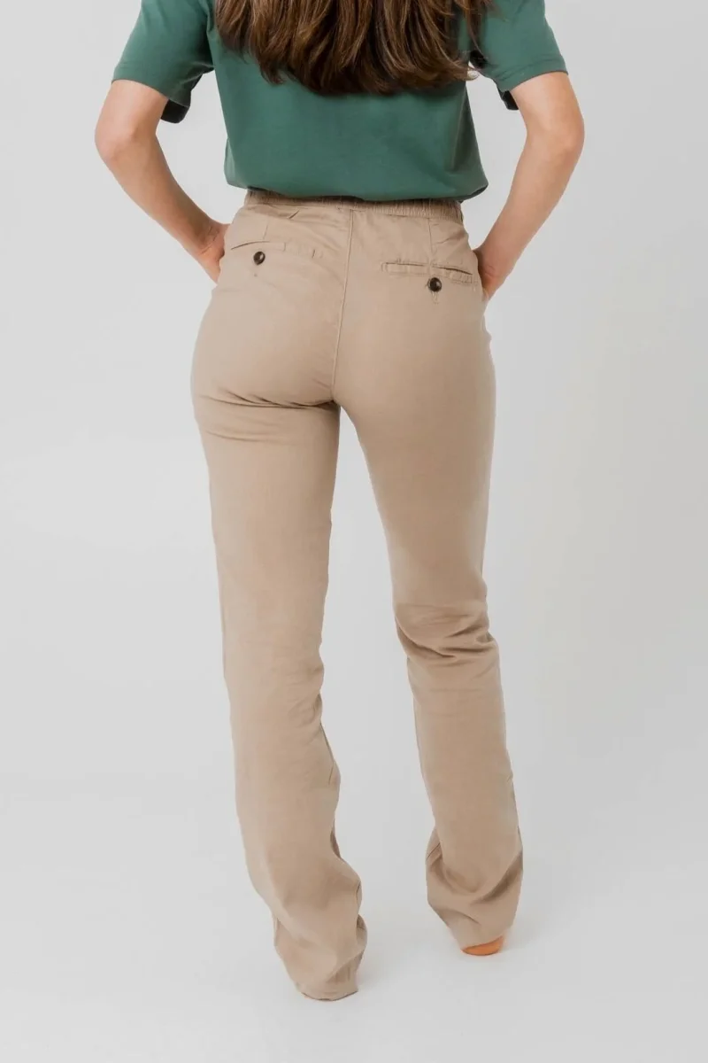 Pantalón lino - Arena - Imagen 5
