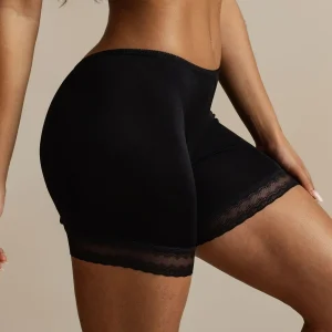 Seda Pura Encaje Borde Anti-Rozaduras Shorts