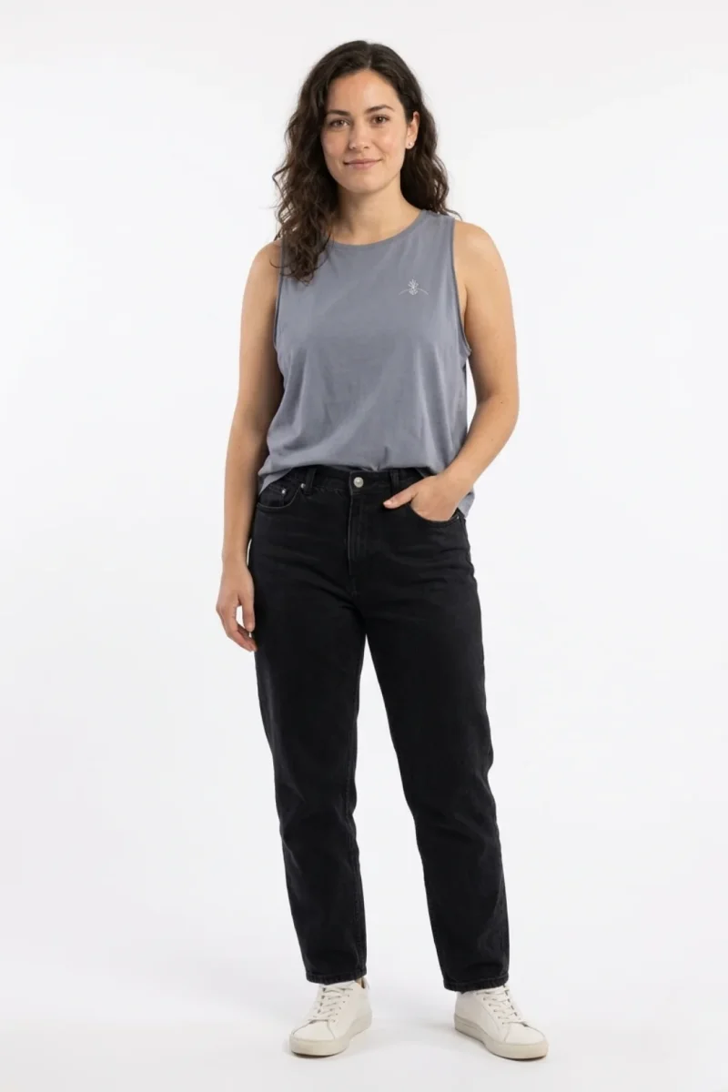 Camiseta tirantes orgánica - Gris Lavanda - Imagen 2