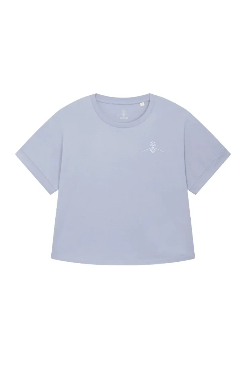 Camiseta orgánica - Azul Neblina - Imagen 3