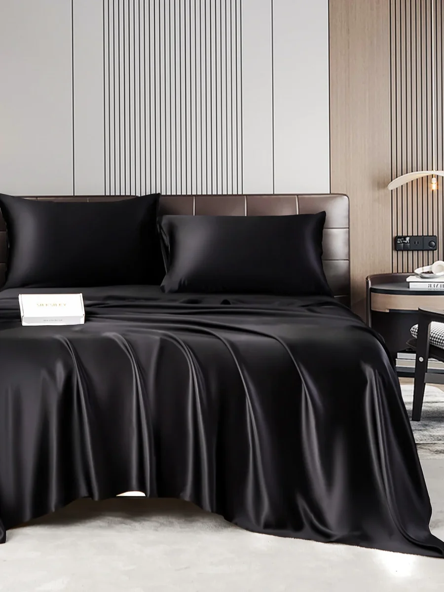 22Momme Silk Juego 4Pzs: Sábana Encimera+Sábana Bajera+2x Fundas De Almohada - Imagen 6