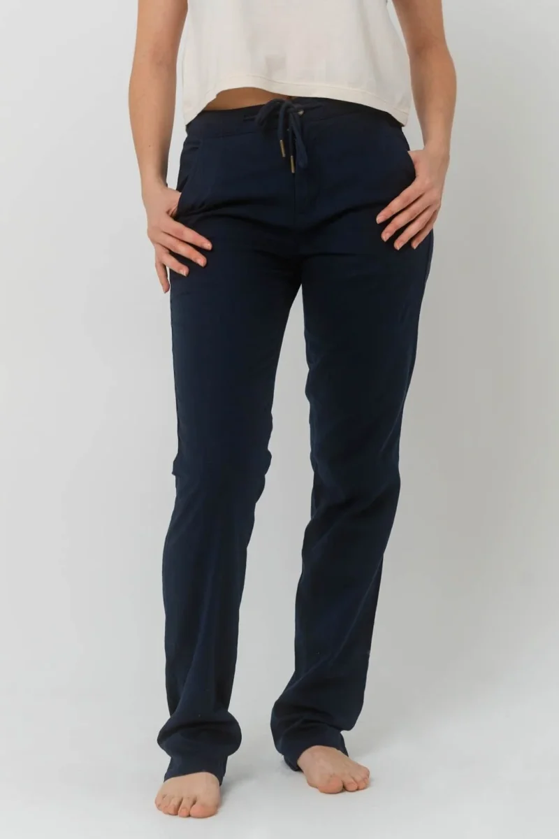 Pantalón lino - Azul Marino - Imagen 2