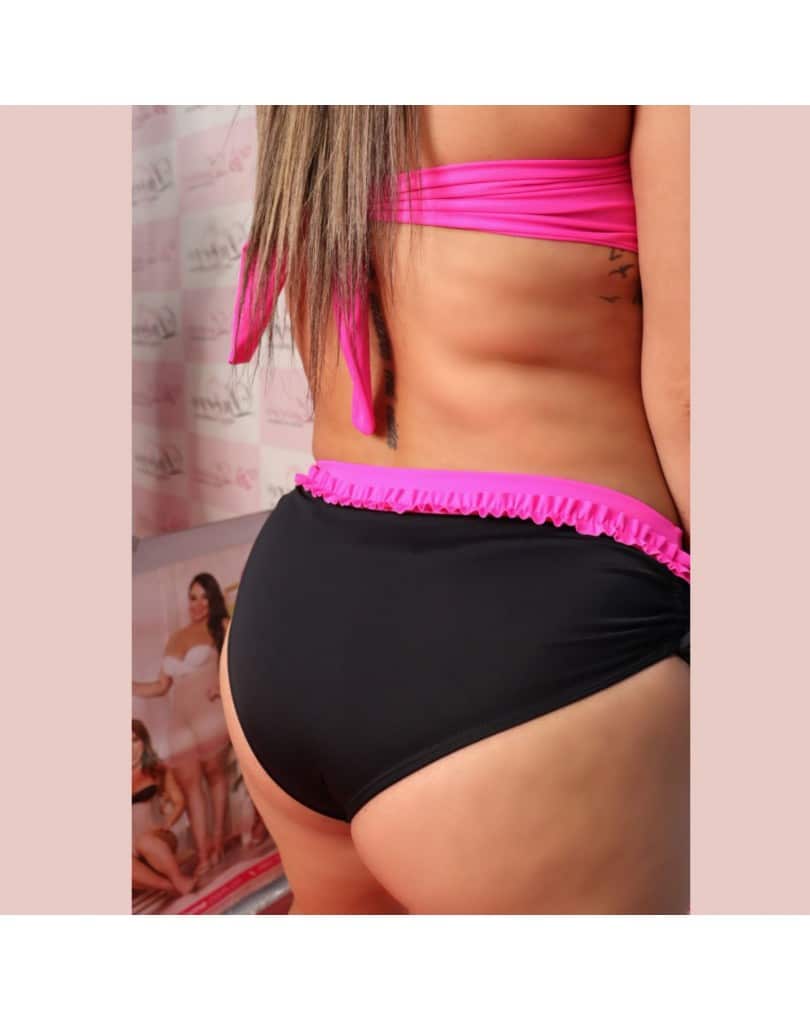 BIKINI TOP CON SEMI CULOTE Y HILO BRONCEADOR 3 PRENDAS - Imagen 5