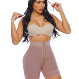 FAJA SHORT CORTO PRETINA SILICONA Y BROCHES AJUSTABLES 4037