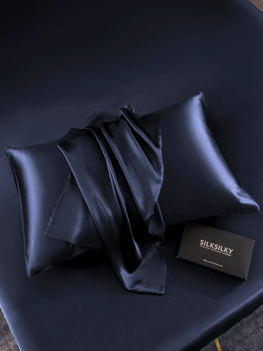 2 Piezas 19Momme Funda De Almohada De Seda - Cierre Cremallera - Imagen 7