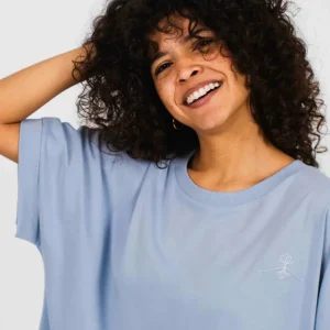 Camiseta orgánica - Azul Neblina