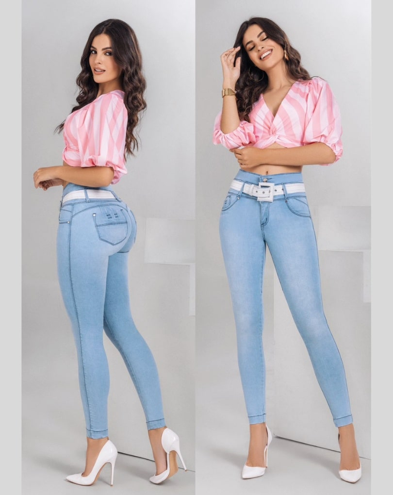 PANTALÓN LEVANTACOLA CON BOLSILLOS REALCE PUSH-UP 8094 - Imagen 4
