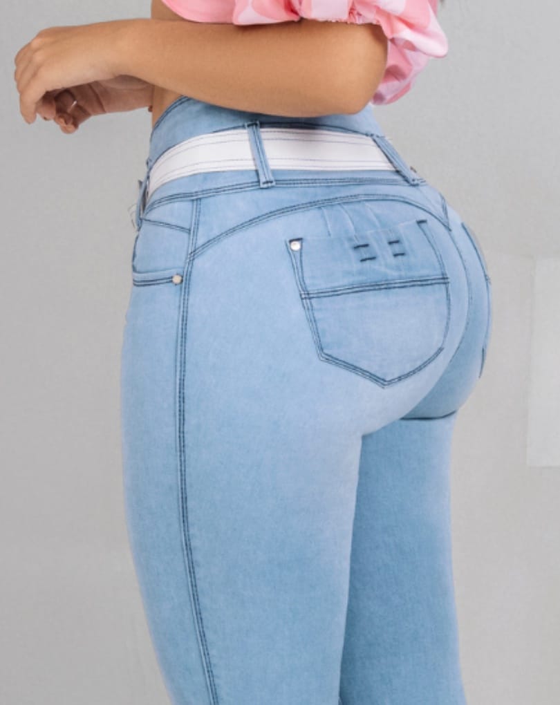 PANTALÓN LEVANTACOLA CON BOLSILLOS REALCE PUSH-UP 8094 - Imagen 7
