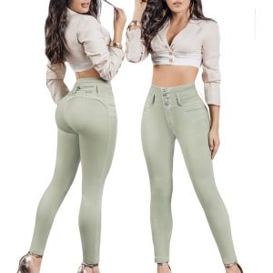 VAQUERO LEVANTACOLA SIN BOLSILLOS REALCE EN VERDE MENTA