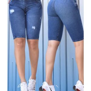 CAPRI PUSH-UP COLOMBIANO SIN BOLSILLOS AZUL MEDIO 1506C