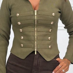 Chaqueta Punto Botones