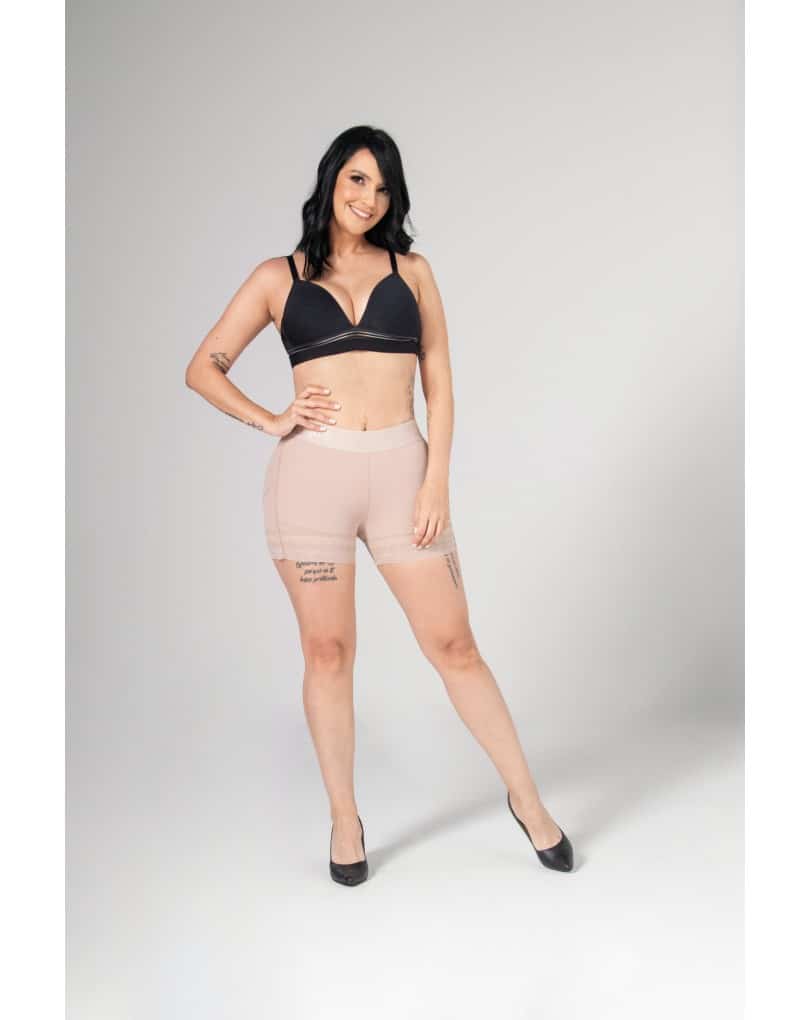 SHORT LEVANTACOLA EXTRA CORTO PRETINA TALLE BAJO 024640 FAJITEX - Imagen 2