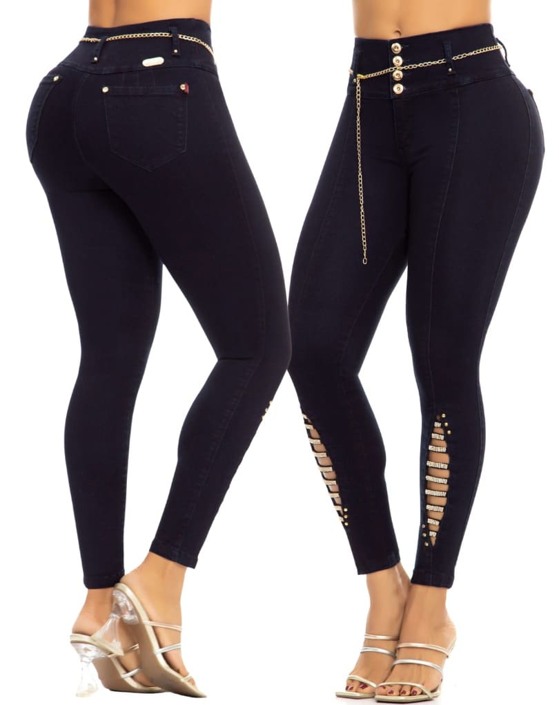 PANTALÓN COLOMBIANO 4 BOTONES Y BOTA DECORACIÓN 711631 LUJURIA - Imagen 4