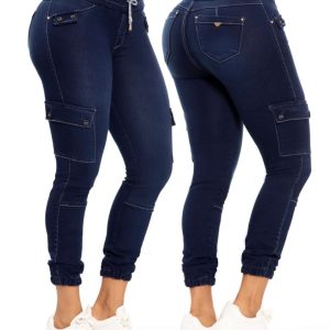 PANTALON COLOMBIANO JOGGERS CON REALCE LEVANTACOLA 90643 ENE2