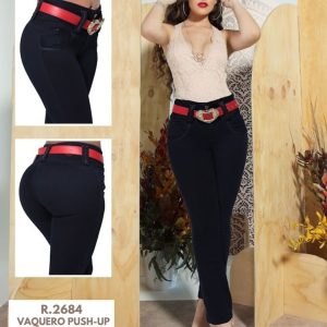 PANTALÓN LEVANTACOLA SIN BOLSILLOS CON REALCE 2684