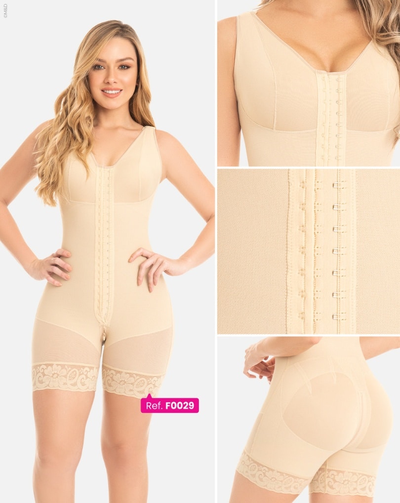 FAJA SHORT LEVANTACOLA CON SUJETADOR Y BROCHES F-0029 MYD - Imagen 5