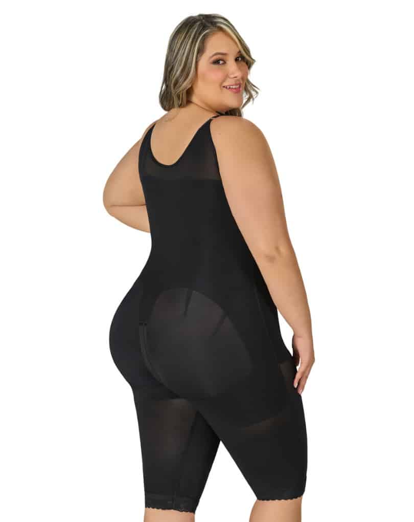 FAJA RODILLA CON 2 NIVELES DE BROCHES ESPALDA ALTA MYD F-0078 NEGRA - Imagen 3