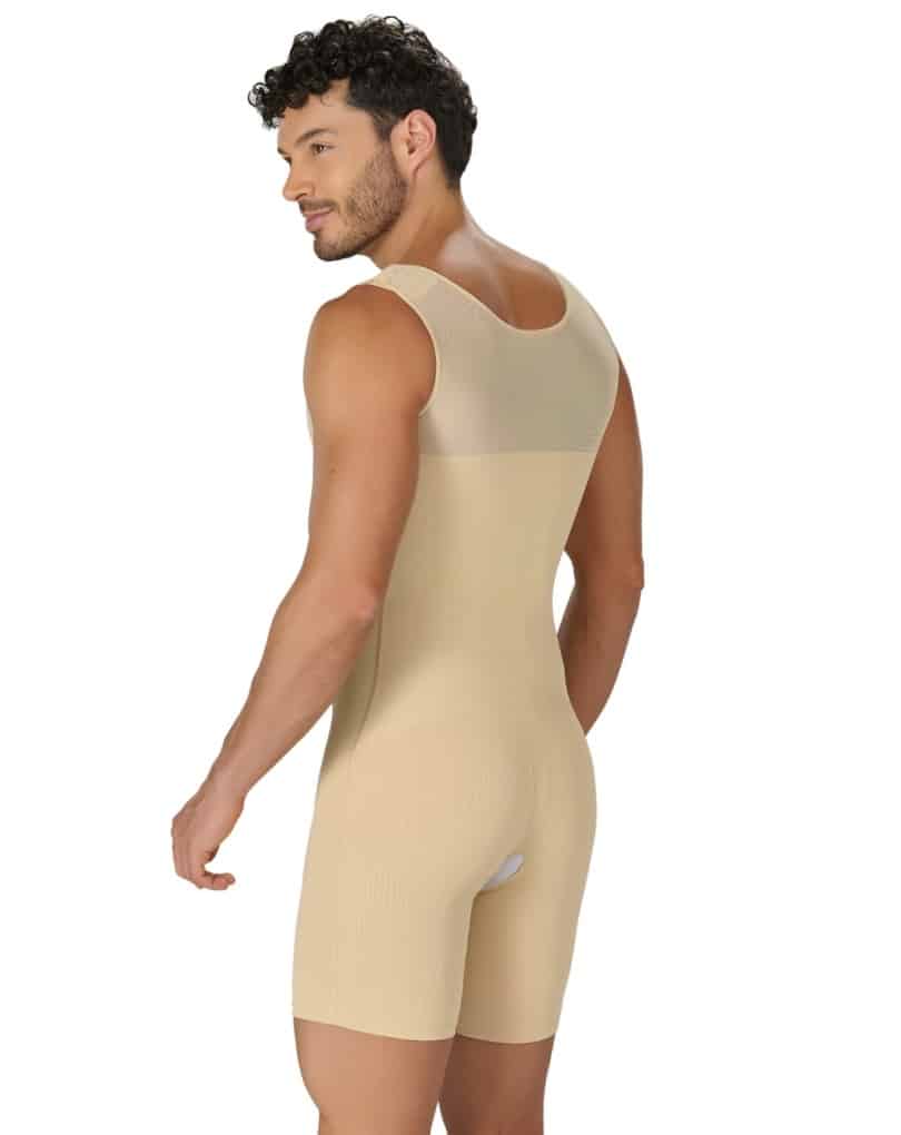 FAJA MASCULINA MEDIA PIERNA CON 4 HILERAS DE BROCHES MYD F-0061 - Imagen 3