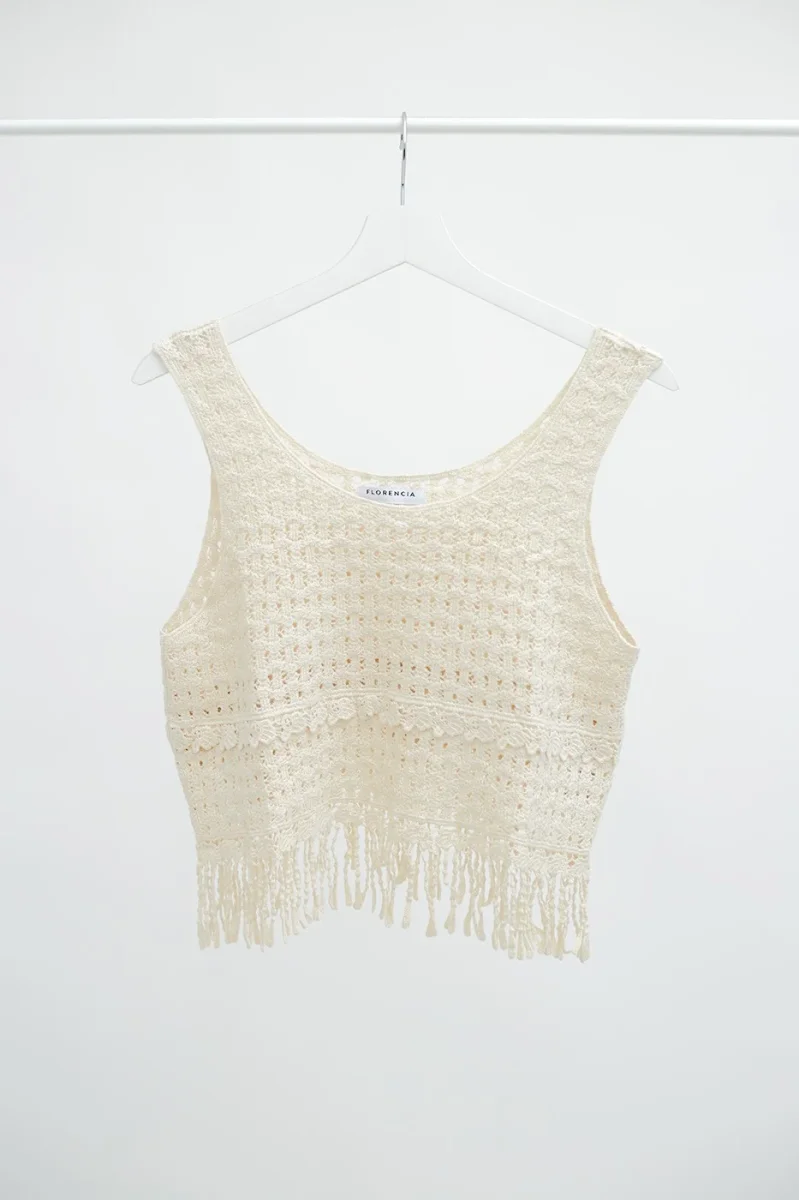 Crop top crochet - Imagen 4