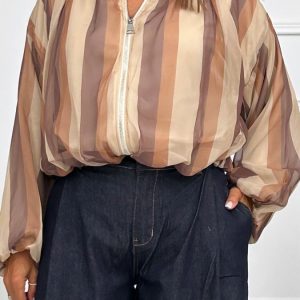 Bomber Estampada Rayas