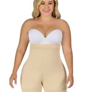 SHORT TALLE ALTO CONTORNO SILICONADO EN PERINEAL CREMALLERA SXA-0327 MYD