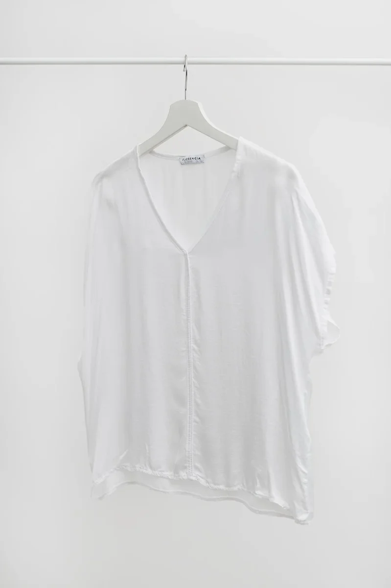 Top satinado detalle costura - Imagen 9