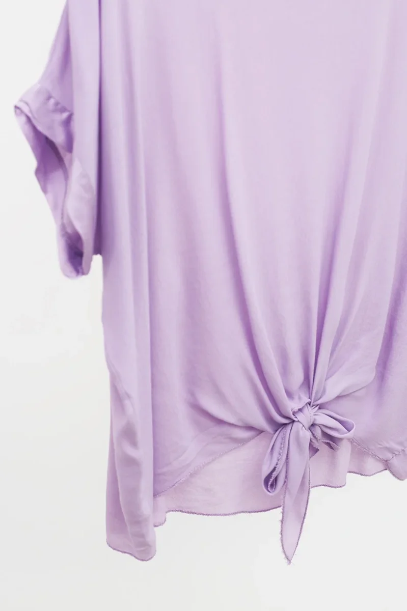 Top detalle satinado y nudo - Imagen 7