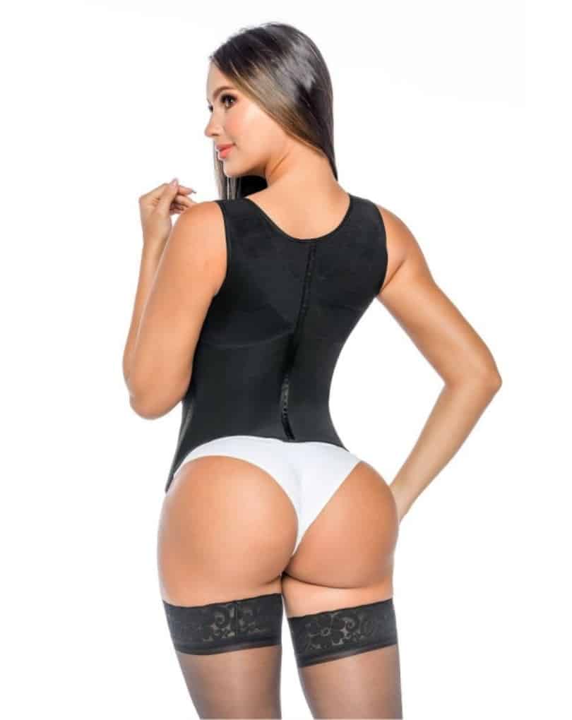 FAJA CHALECO RELOJ DE ARENA CON 3 HILERAS DE BROCHES Y CREMALLERA INVISIBLE 813LMC - Imagen 3