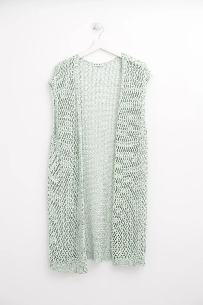 Chaleco crochet largo - Imagen 6