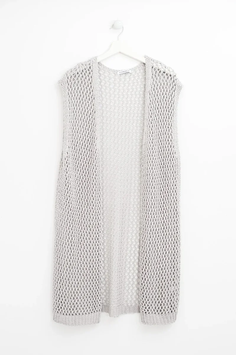 Chaleco crochet largo - Imagen 8