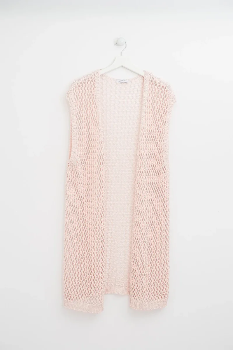 Chaleco crochet largo - Imagen 7
