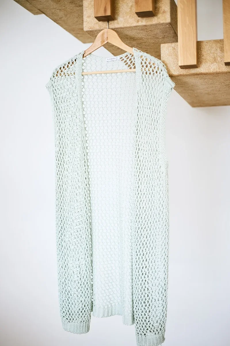 Chaleco crochet largo - Imagen 5