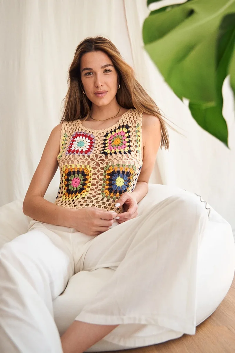 Top crop crochet - Imagen 3
