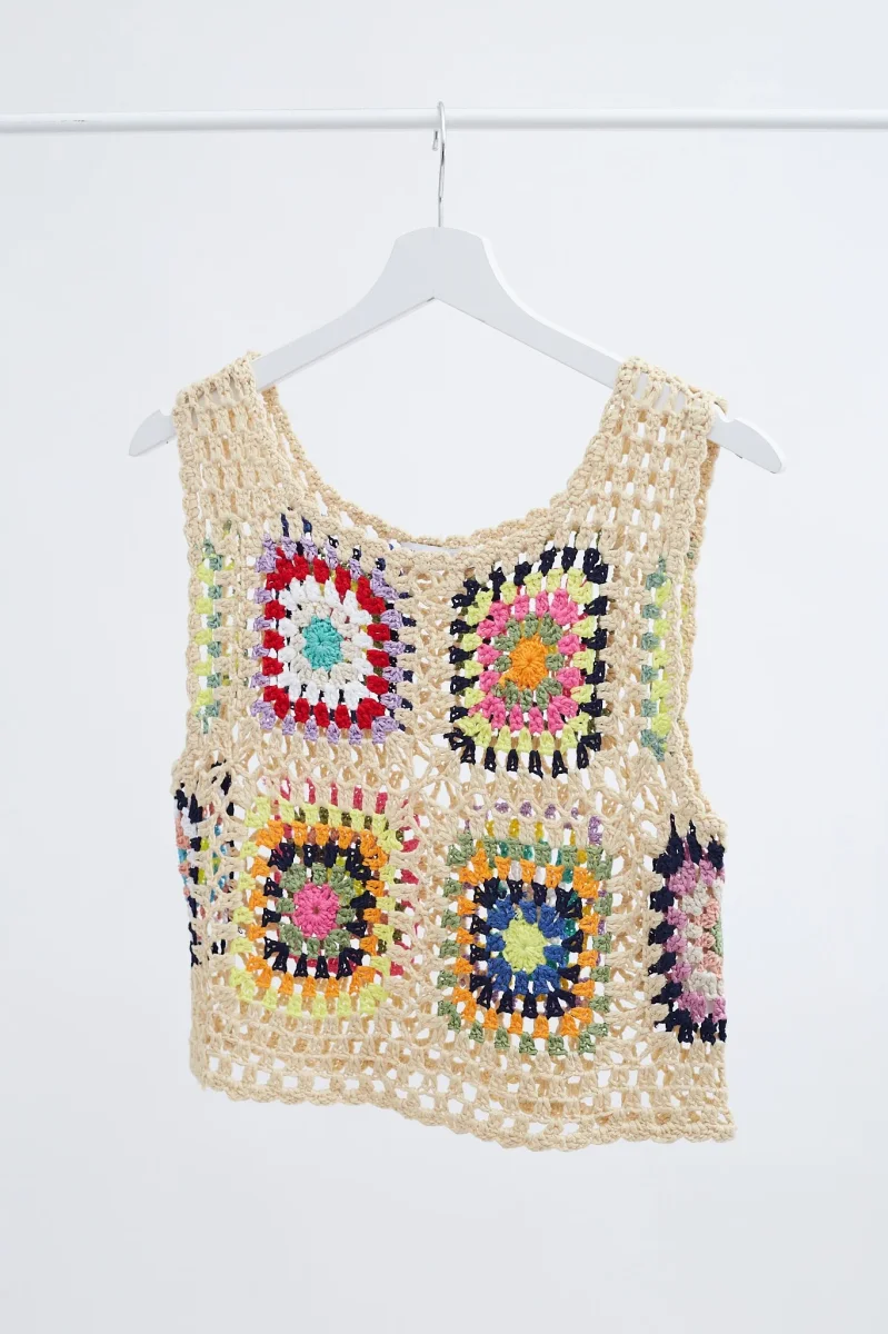 Top crop crochet - Imagen 5