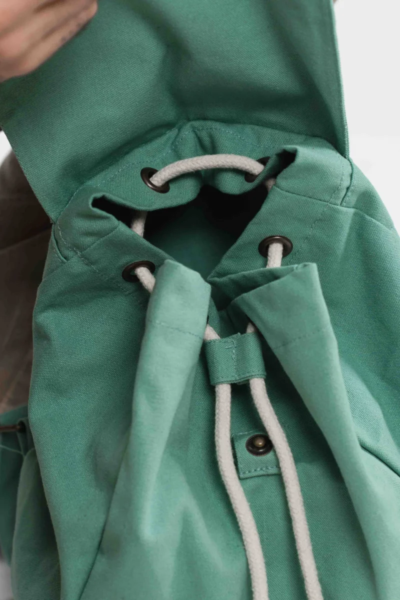 Mochila orgánica - Verde Vintage - Imagen 5