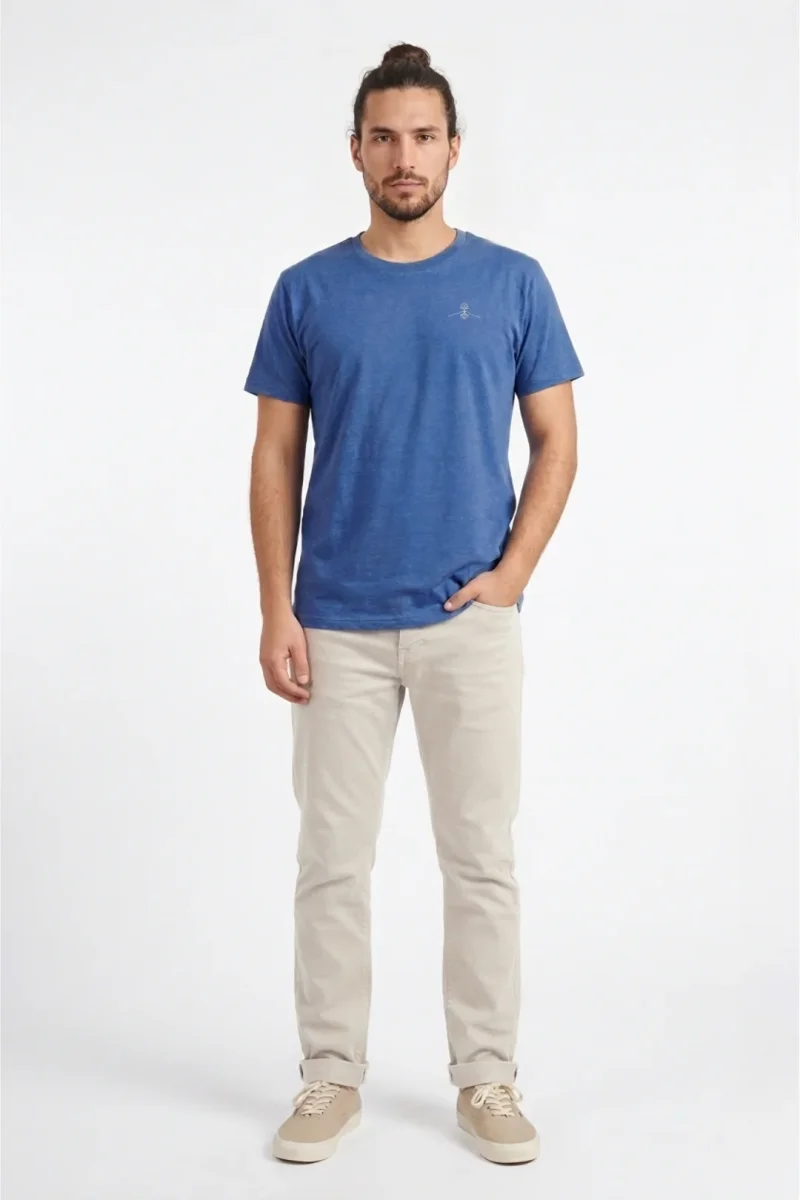 Camiseta orgánica - Azul Fiordo - Imagen 2